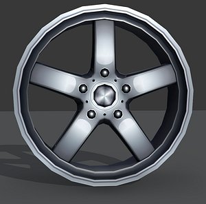 Light Alloy Rim - low poly