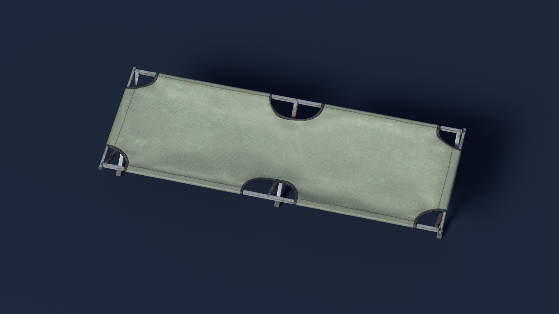3D Camping Cot v3 model - TurboSquid 1752452