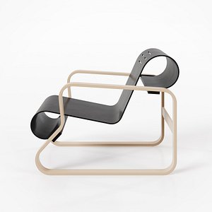 Artek - Armchair 41 Paimio 3D