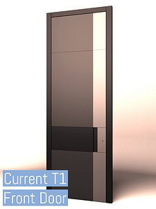 door opened closed 3D model