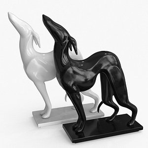 3D Dog Statuette