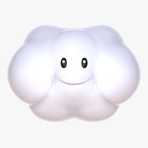 lakitu cloud - super mario 3D model