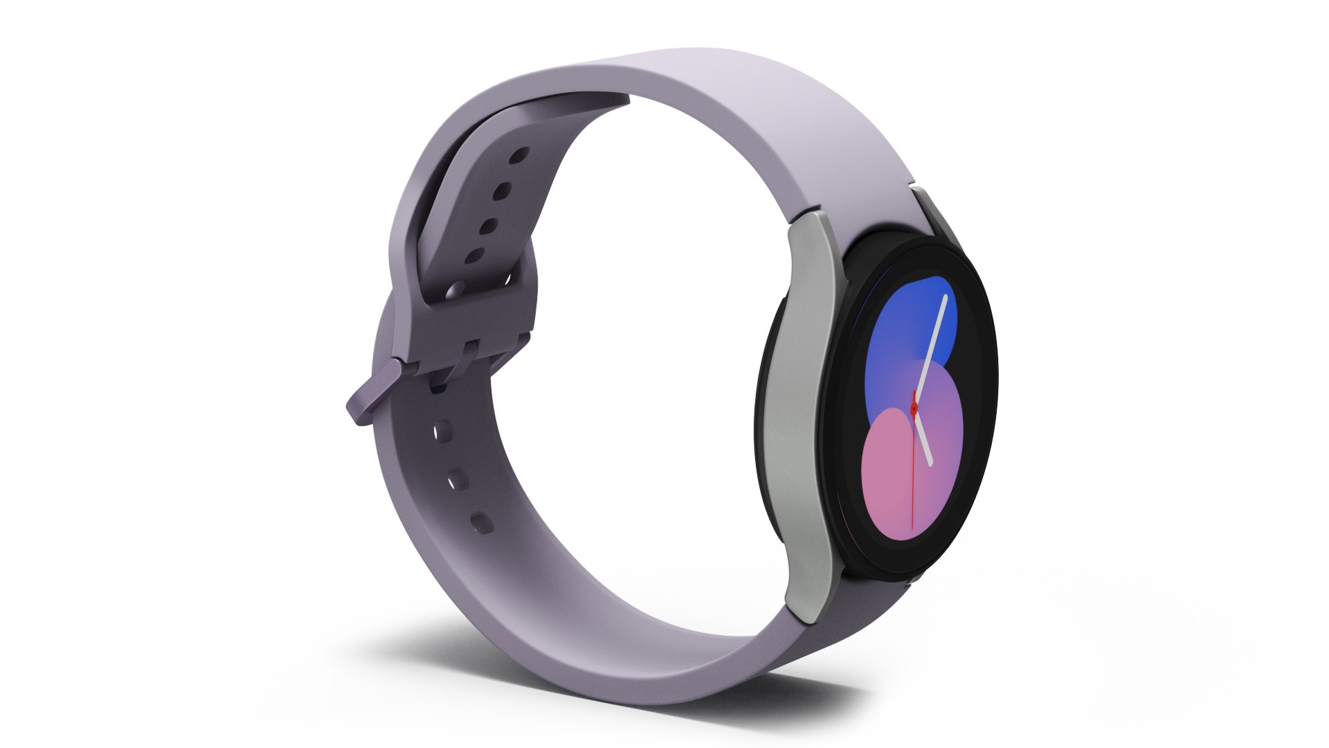 Silver Samsung Galaxy Watch 5 Small 40mm 3D model preview