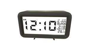 3D Digital Clock Low Poly AR VR