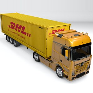 Mercedes Benz Actros yellow DHL L702