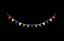 Rainbow pennant garland 3D model