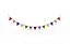 Rainbow pennant garland 3D model