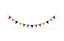 Rainbow pennant garland 3D model