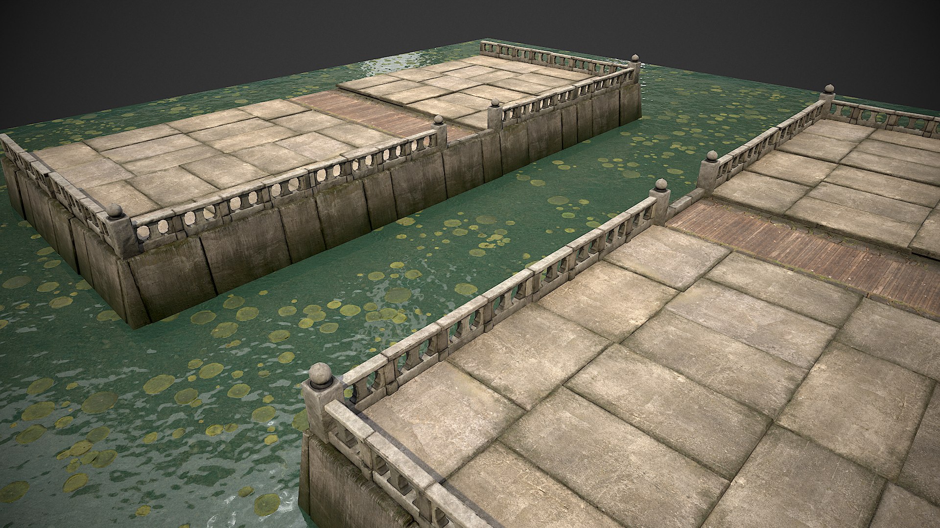 Modular Embankment Model - TurboSquid 1814029
