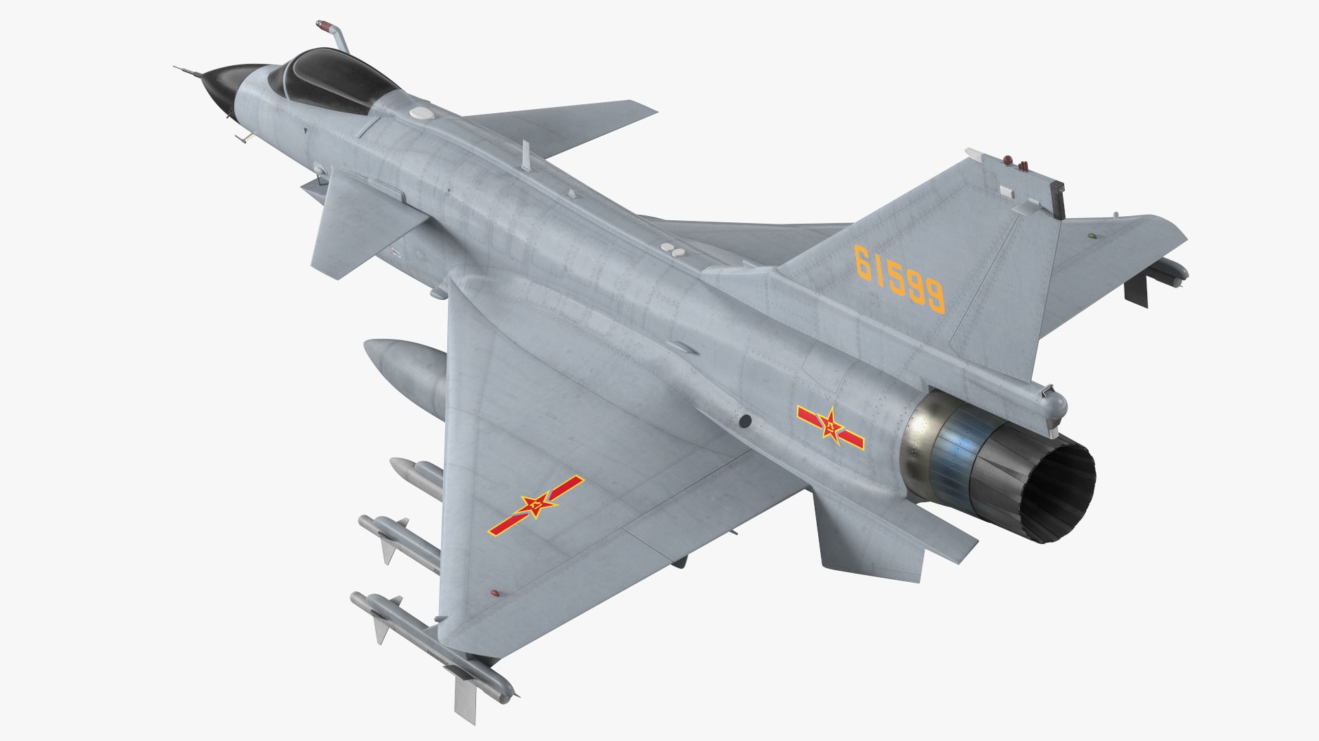 J10 Vigorous Dragon Exterior Only Armament 3D model preview