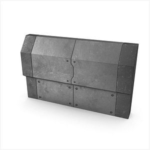 3D model Sci-Fi Wall 1