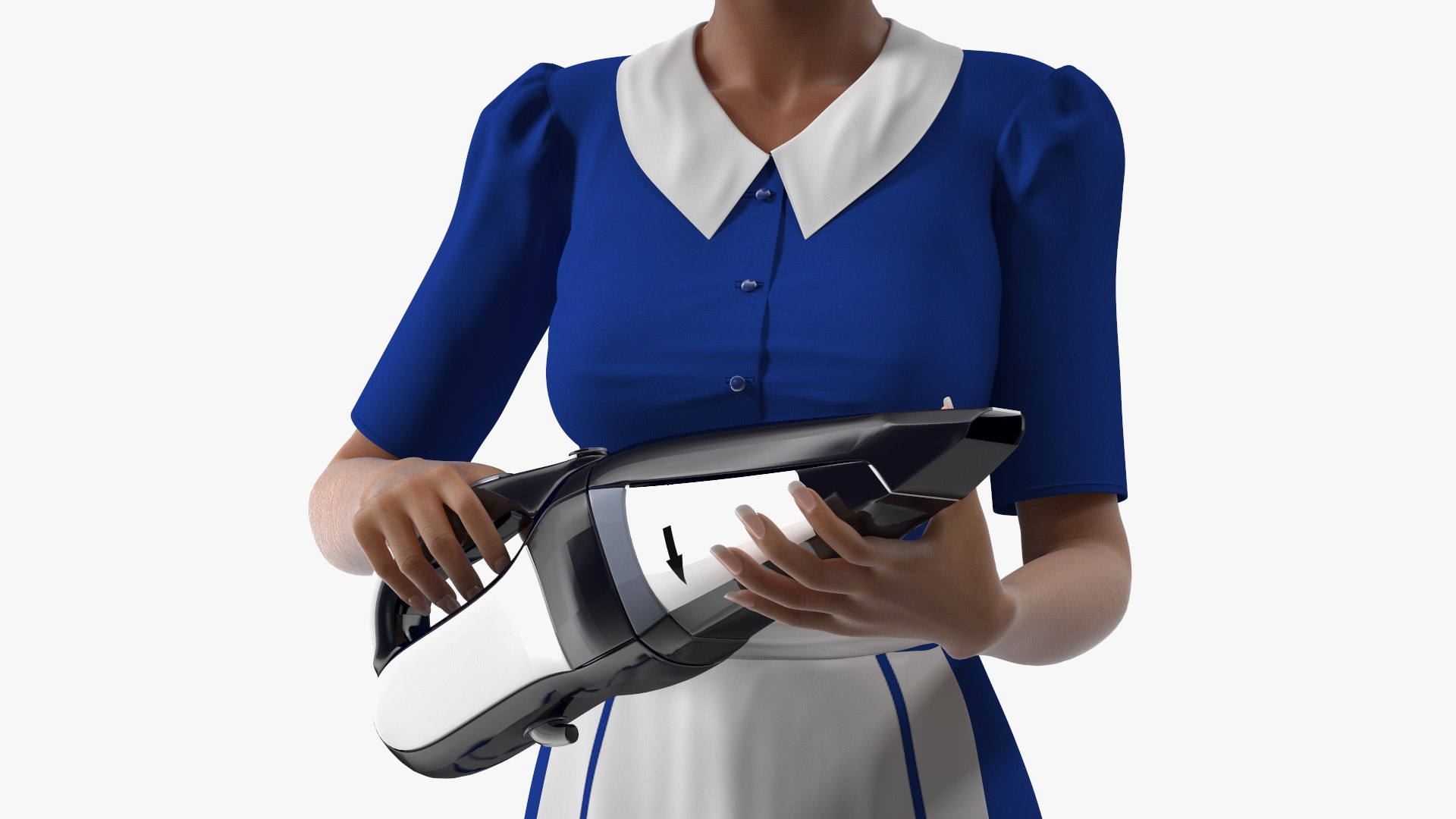3D Light Skin Black Maid with Handheld Vacuum Cleaner Rigged https://p.turbosquid.com/ts-thumb/zp/kqNTnK/Tb/lightskinblackmaidwithhandheldvacuumcleanerrigged3dsmodel012/jpg/1650975140/1920x1080/fit_q87/86f78bcbc4f81ce0603dbdc2863e4d799f0e276b/lightskinblackmaidwithhandheldvacuumcleanerrigged3dsmodel012.jpg