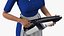 Light Skin Black Maid with Handheld Vacuum Cleaner Rigged