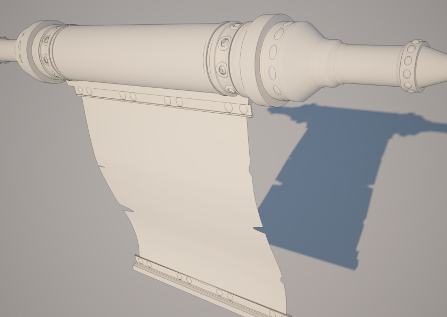 3d Model Scroll