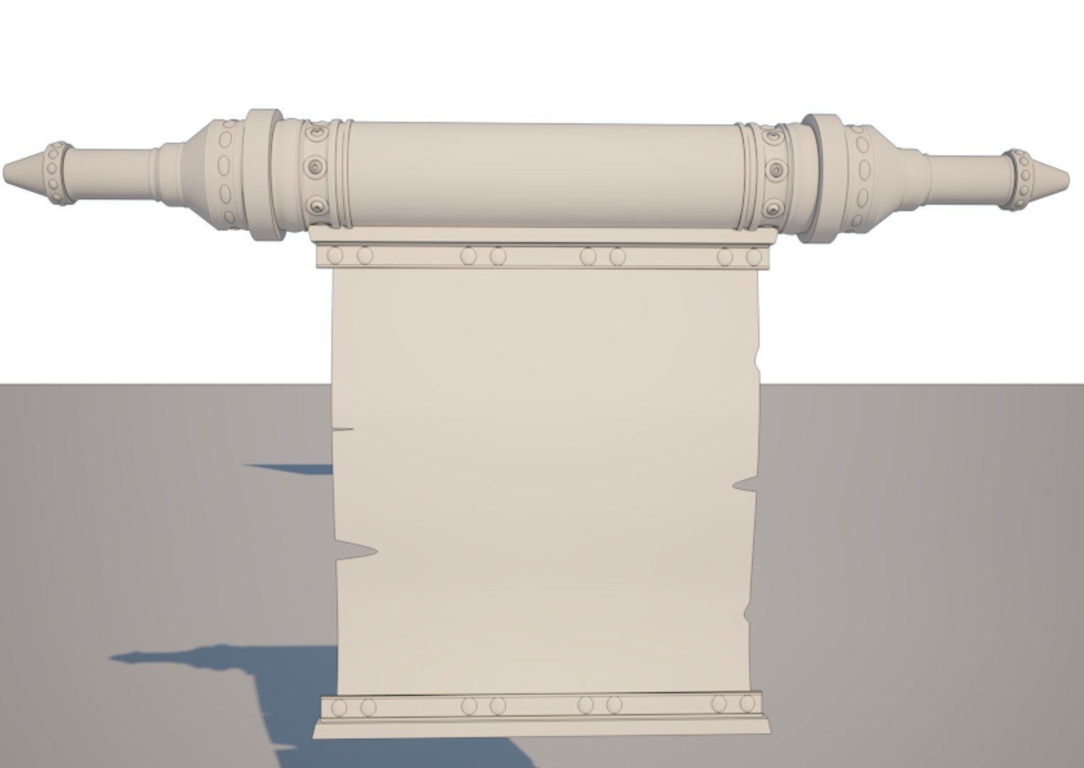 3d Model Scroll