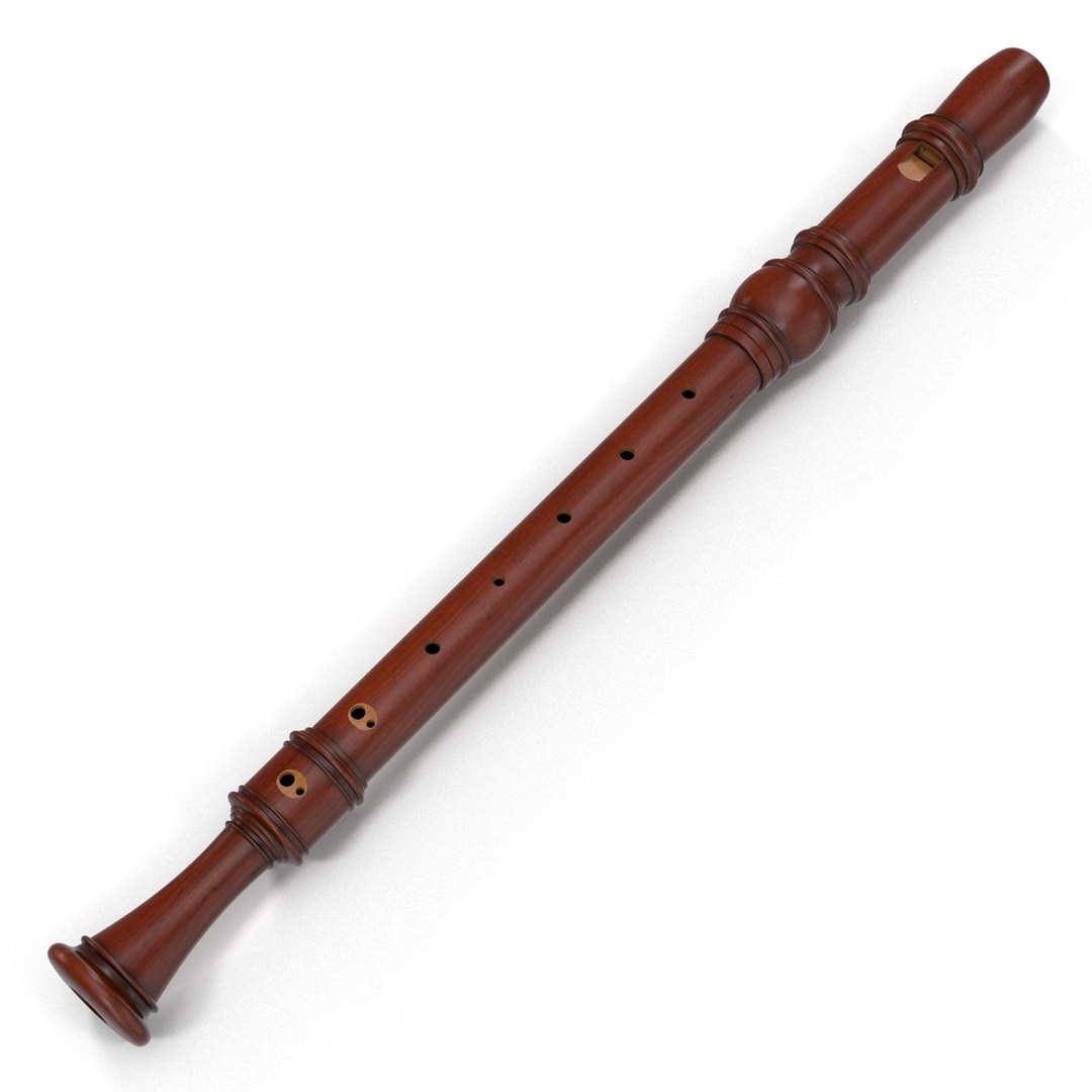 recorder musical instrument 3d model