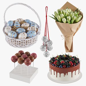 3D Easter Day Decor model