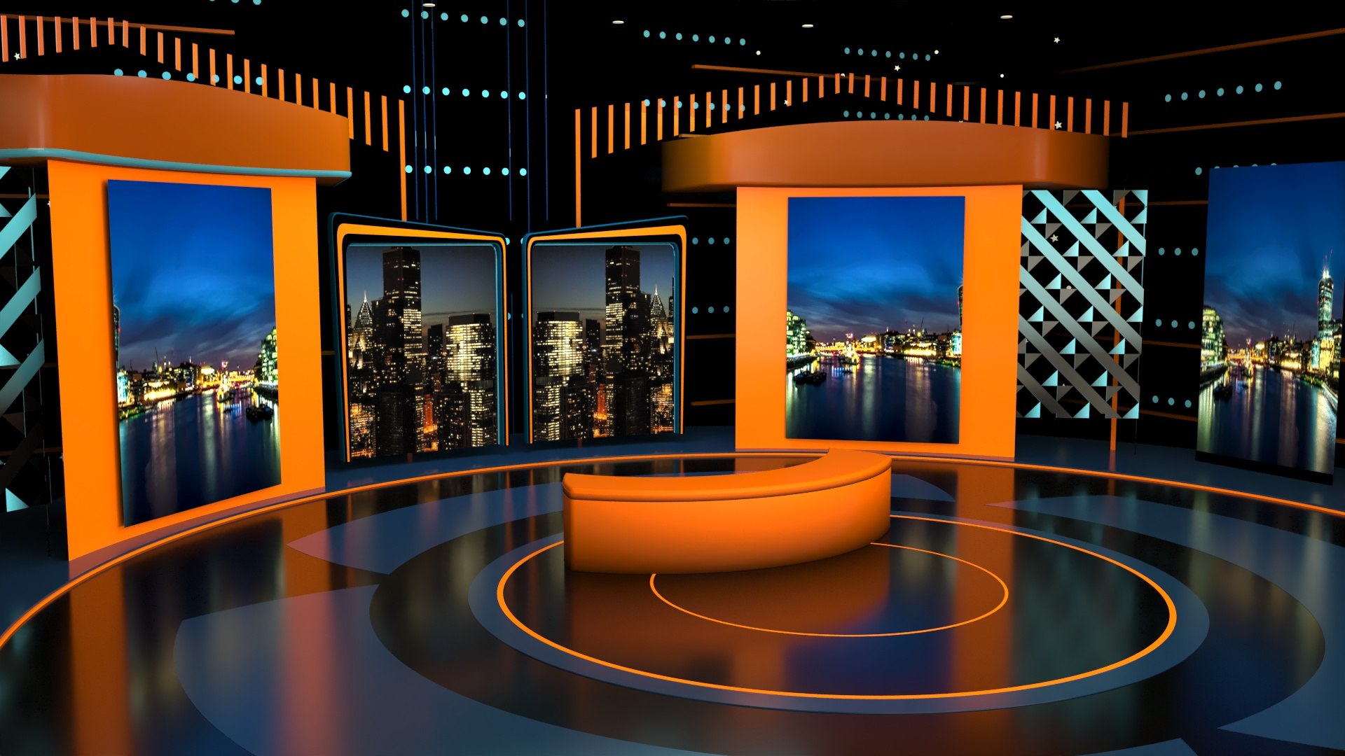 3D Tv Studio Design Model TurboSquid 1779444