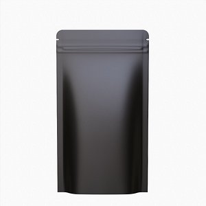Mylar pouch plastic bag mockup 05 model