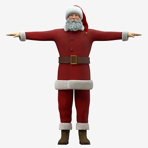 Santa Claus Rigged - Cinema 4D Octane Render and Standard