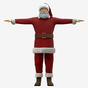 Santa Claus Rigged - Cinema 4D Octane Render and Standard