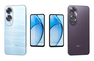 3D Oppo A60 Blue And Midnight Purple Low Poly