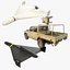 Shahed drones and Machinegun Pickup