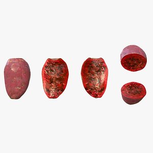 3D Prickly Pear Red model