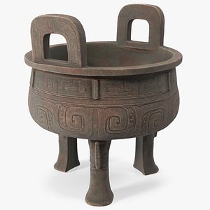 3D Antique Chinese Cauldron