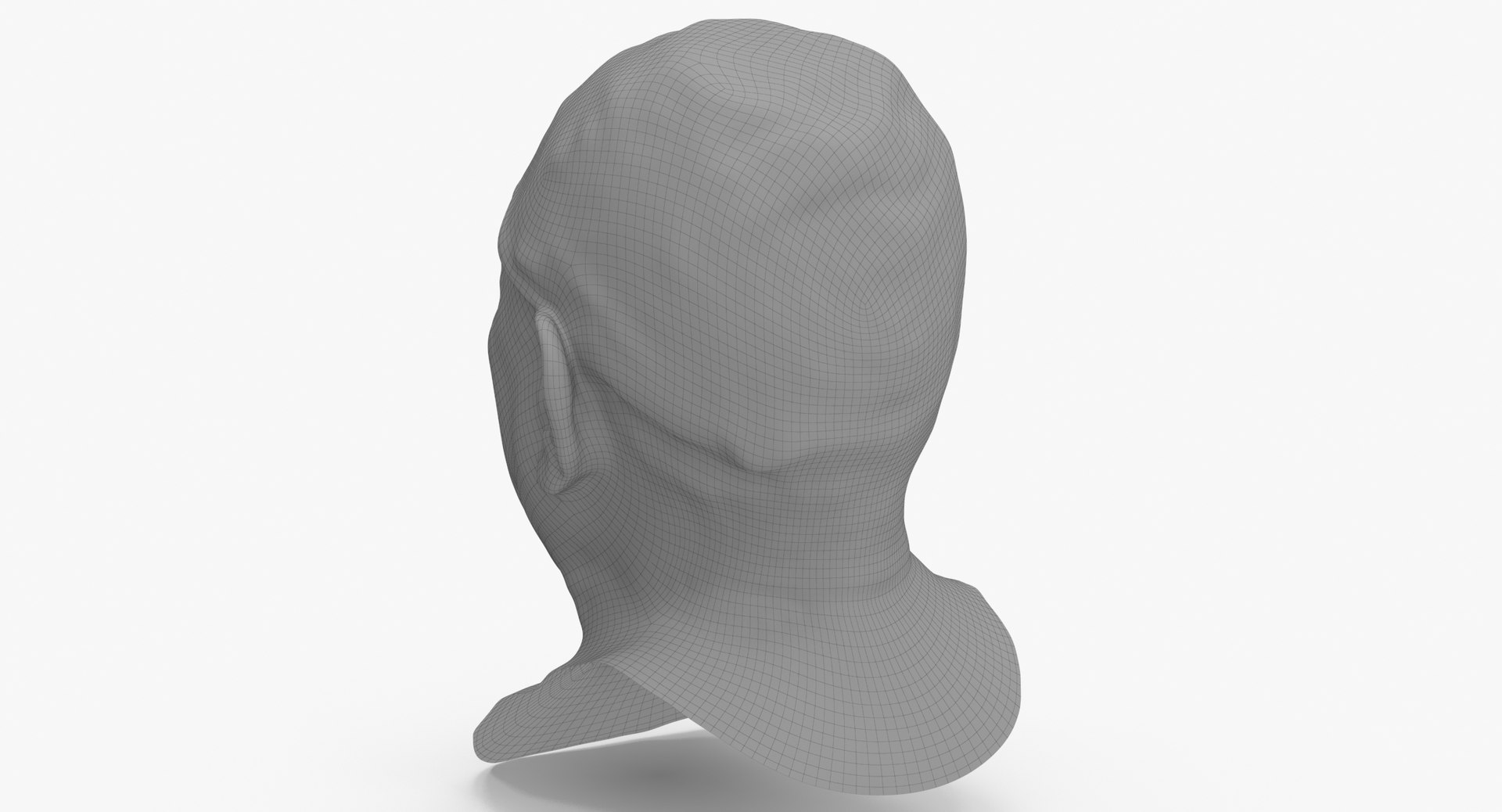 Homer Human Head Lower Lip Depressor AU16 Clean Scan 3D model ...