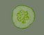 green cucumber 3D model