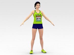 Athlete Runner 05 3D model