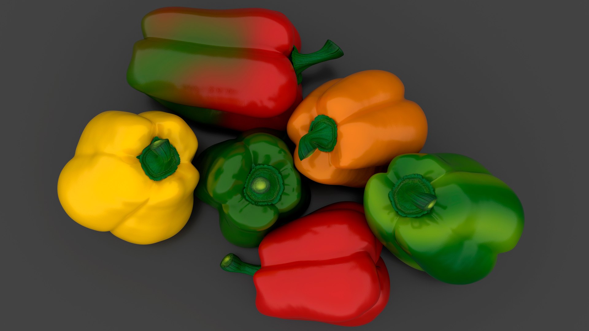 bell peppers 3D https://p.turbosquid.com/ts-thumb/zq/JEbtP0/jC/paprika_collection06/jpg/1607683016/1920x1080/fit_q87/6fe700a4a2d47cc83adf6f82015953c0457a8569/paprika_collection06.jpg