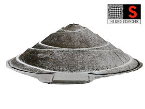 3D model mound hill winter