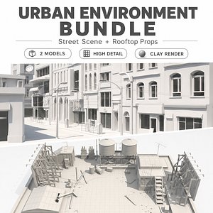 rooftop and city block bundle