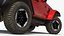 Jeep Wrangler Rock Climbing Vehicle Red Dirty Rigged for Cinema 4D