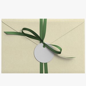 3D Envelope with Bow 04v PBR