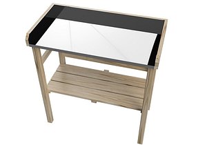 Potting table for garden 3D model