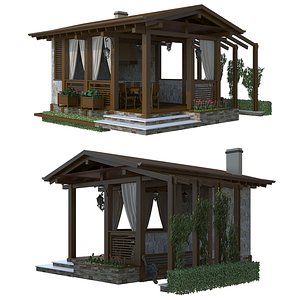 Elevate Your Outdoors   Minimalist Gazebo Collection in Stunning 3D 3D model