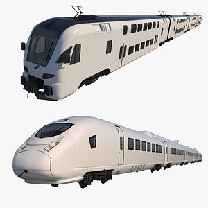 trains eurostar 3D model