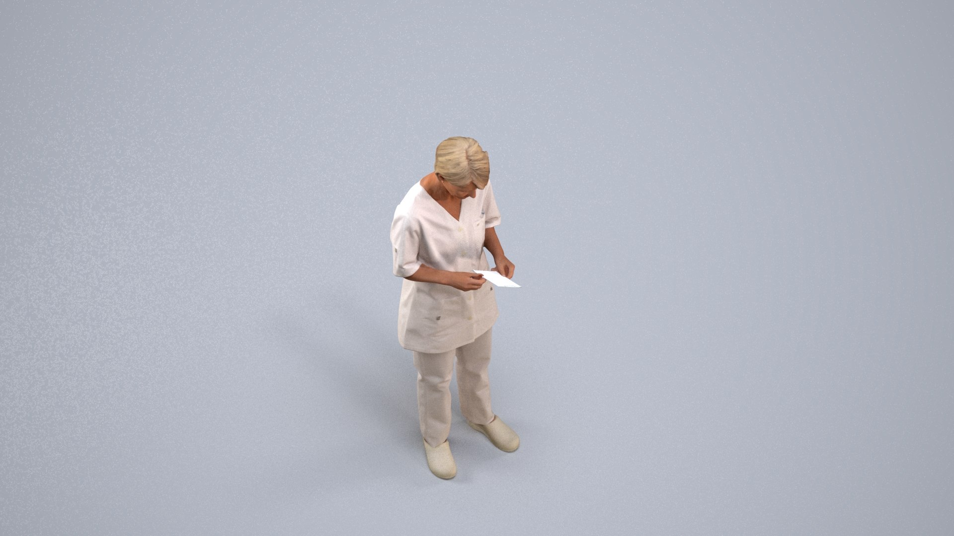 00395Julie007 - Senior Caucasian woman reading in medical facility wearing professional healthcare a model https://p.turbosquid.com/ts-thumb/zq/TFEVm6/wQ/00395_julie007_state2_frame_0005/jpg/1773141953/1920x1080/fit_q87/006e90bca0d46278de672be06d23d67a4b1c09cf/00395_julie007_state2_frame_0005.jpg