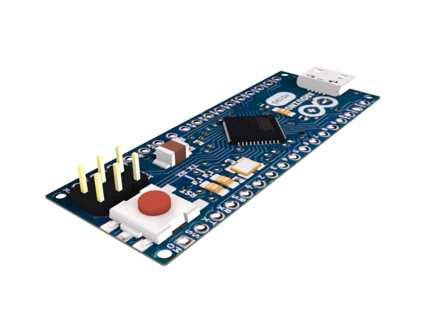Electronic arduino micro 3D model - TurboSquid 1195993
