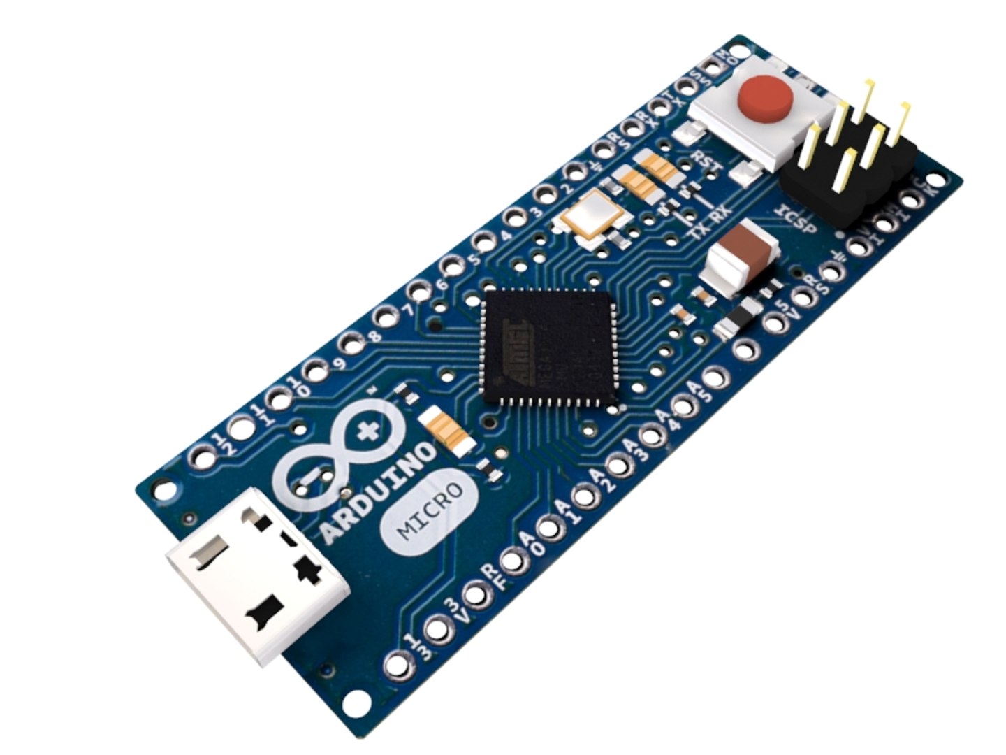 Electronic arduino micro 3D model - TurboSquid 1195993