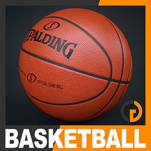 3d c4d spalding official basketball ball