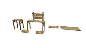 Wood Modular Kitbash Pack