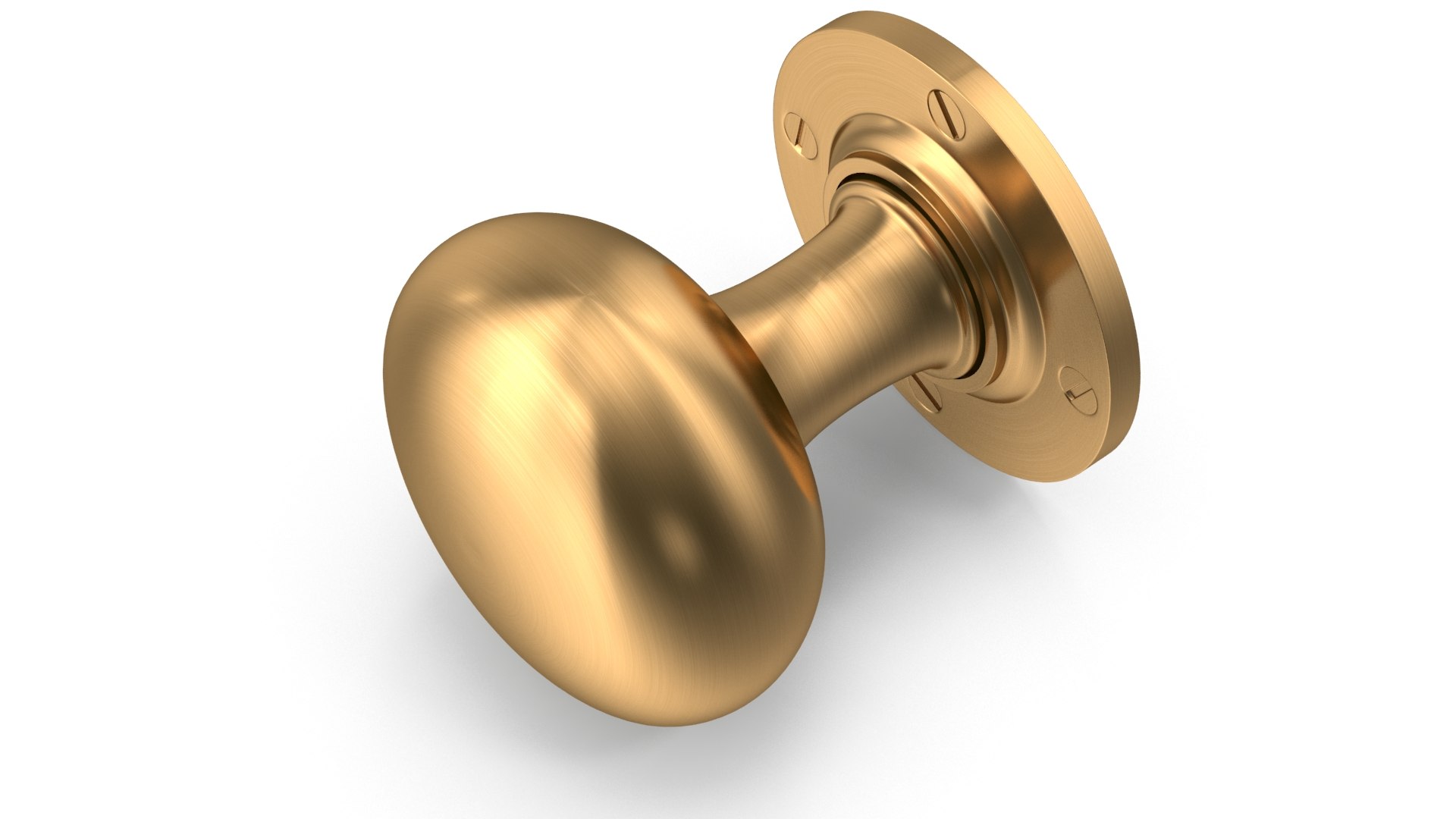 Door Knob Golden 3D Model TurboSquid 1687992