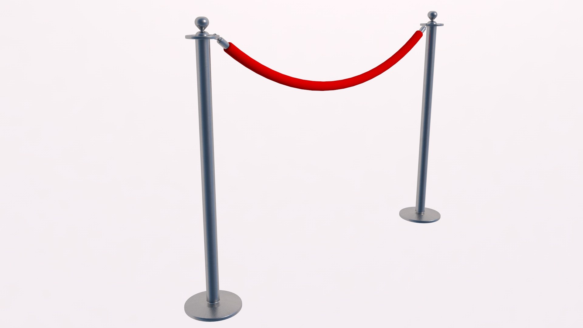 3D Velvet Rope - TurboSquid 1770779