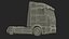 Mercedes 600 Tractor Unit Black Rigged for Maya 3D