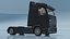 Mercedes 600 Tractor Unit Black Rigged for Maya 3D