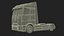 Mercedes 600 Tractor Unit Black Rigged for Maya 3D